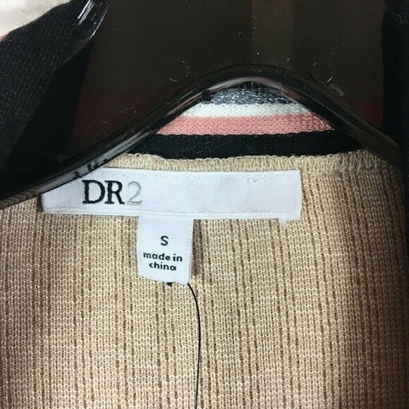 DR2 Women's Sweater Beige Multicolor Size S Cardigan Duster Knit Striped NWT - Picture 4 of 6